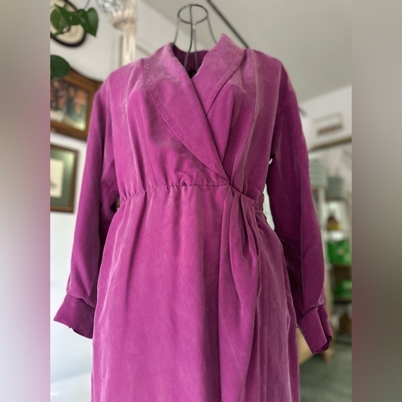 VINTAGE 80s, 100% silk gown, medium/8✨ - Picture 6 of 16